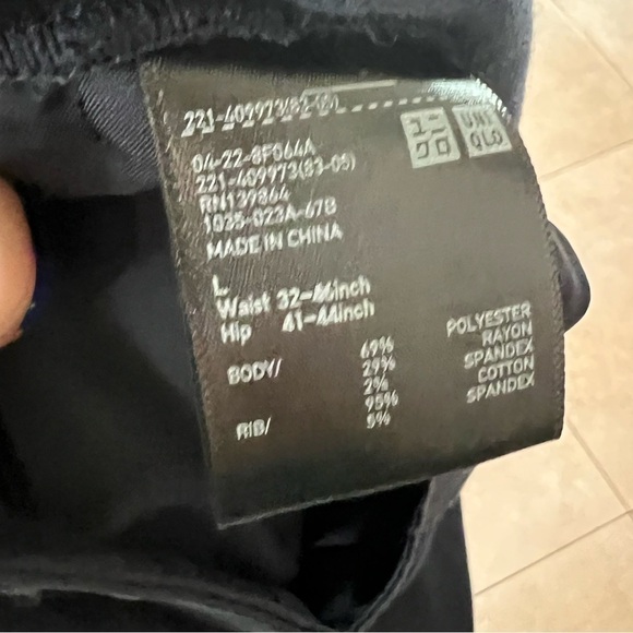 NWT Blue Maternity Slacks Size Large with adjustable tabs inside - Picture 6 of 7